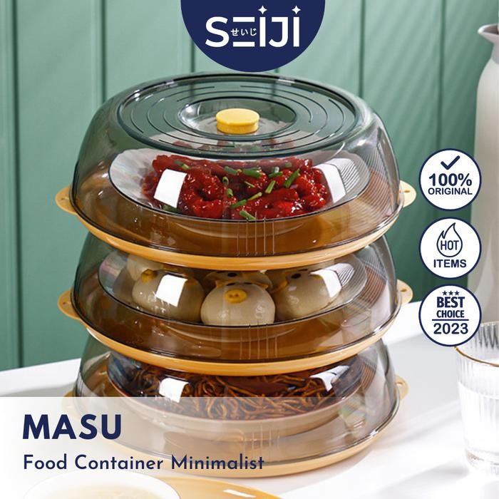 PREMIUM SEIJITudung Saji Portable Food Cover Tingkat Penutup Makanan