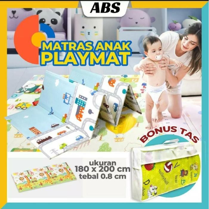 [Ready] Playmat Lipat Anak / Tikar Lipat / Karpet Lipat Anak / Karpet Lipat / Playmat / Foam Tikar