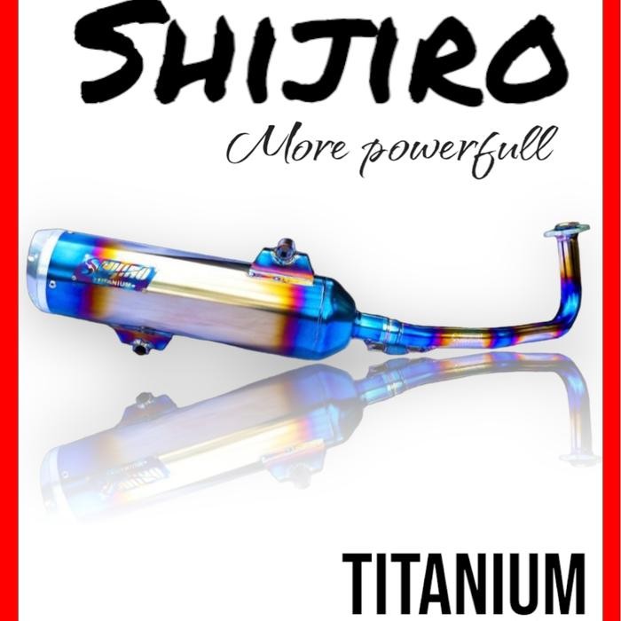 PREMIUM Knalpot Standar Racing Shijiro Titanium for Vario 160/PCX 160