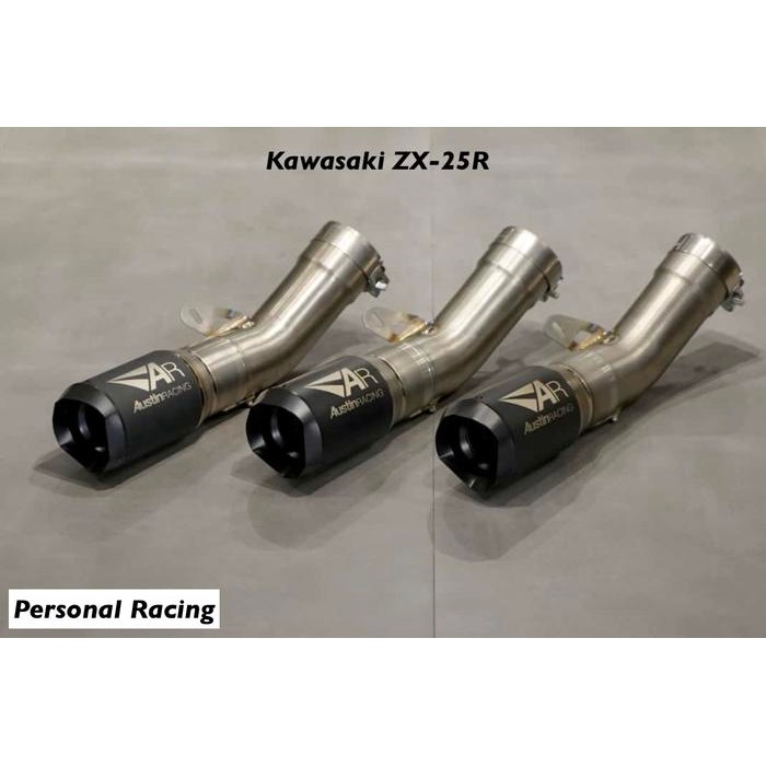 PREMIUM Knalpot Austin Racing GP1R Black Ceramic Laser Etched Kawasaki ZX 25 R