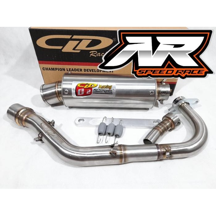 PREMIUM Knalpot Racing Motor CLD Racing Yamaha Mio Sporty Fino Nouvo C2 Bulat