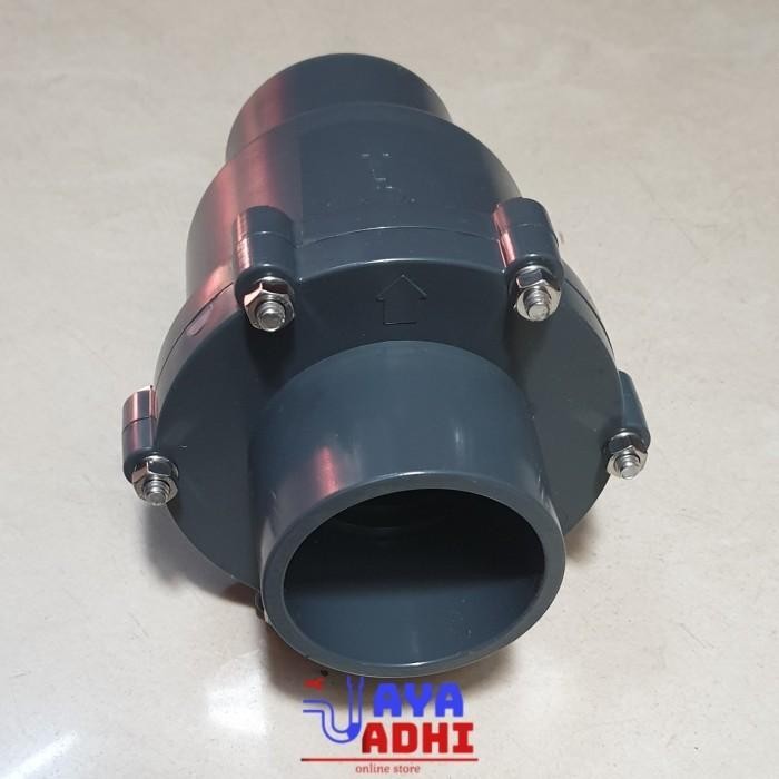 PVC CHECK VALVE 1" CHECKVALVE 1 INCH TUSEN KLEP TUSLAH ONE WAY