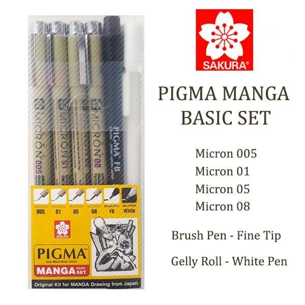 

TERBARU! Sakura Pigma Manga Basic Set