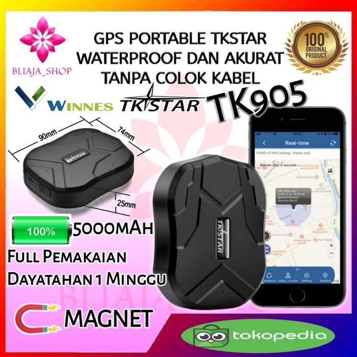 Gps Tracker Lacak Tkstar Tk 905 Tk905 Tk Star Mobil Truk Magnet