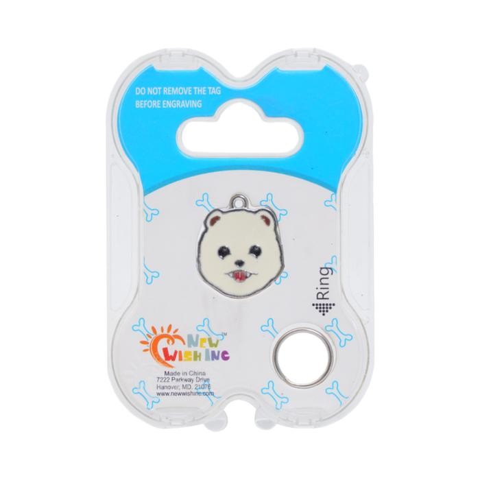 Pet Kingdom Tag Hewan Peliharaan Small Pom Pt166 Pet Tag Bandul Tanda Pengenal Anjing Kucing Charm