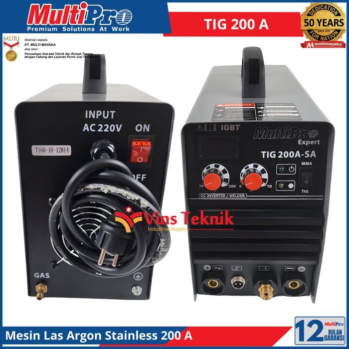 Mesin Las Listrik Argon Trafo Las Inverter Stainless 200A MULTIPRO TIG 200 A