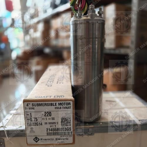 Motor Dinamo FRANKLIN 1 HP 0.75 kW 1 Phase 4 Inch Satelit Submersible