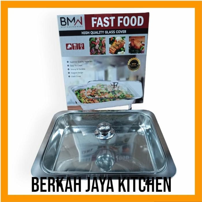 Tempat Prasmanan Wadah Lauk Sayur Fast Food Tutup Kaca Kode 970