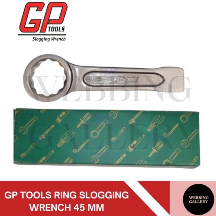 Terbatas Gp Tools 45 Mm Ring Slogging Wrench / Kunci Ring Pukul 45 Mm
