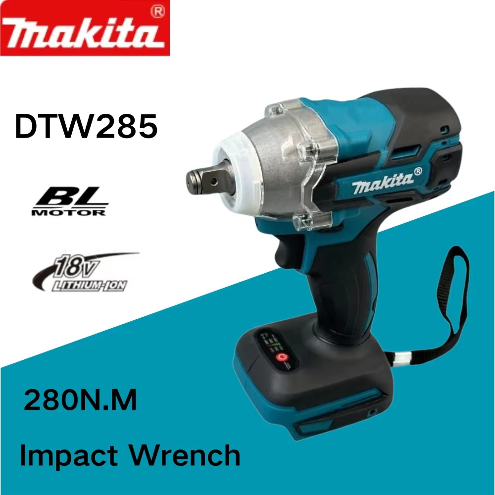 Makita DTW285 Tools Impact Wrench Machine Brushless Cordless Electric Wrench Power Tools Rechargeabl