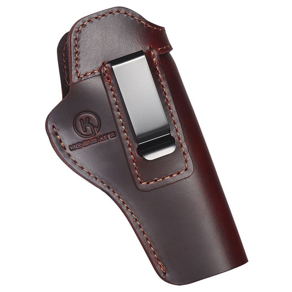 Kosibate Genuine Leather Concealed Carry 1911 Gun Holster Compatible with Colt/Springfield/Sig/Brown
