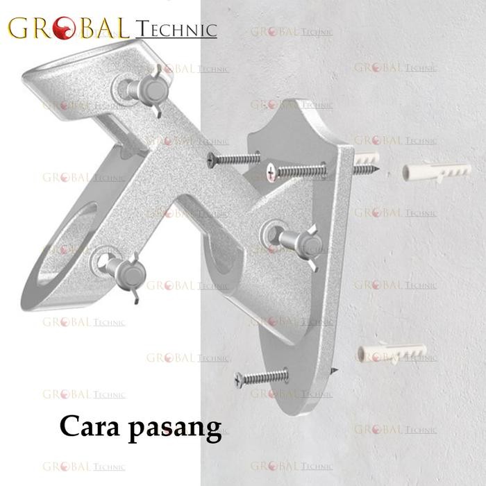

Terlaris Flag Pole Holder Bracket Stainless / Dudukan Tiang Bendera Tembok SALE