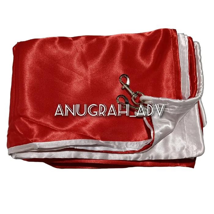 

Terlaris bendera merah putih bahan satin ukuran 180cm x 270cm SALE