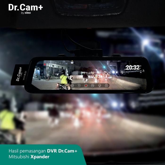 New Dr.Cam+ By Hiro Spion Dvr Rearview Mirror Termurah