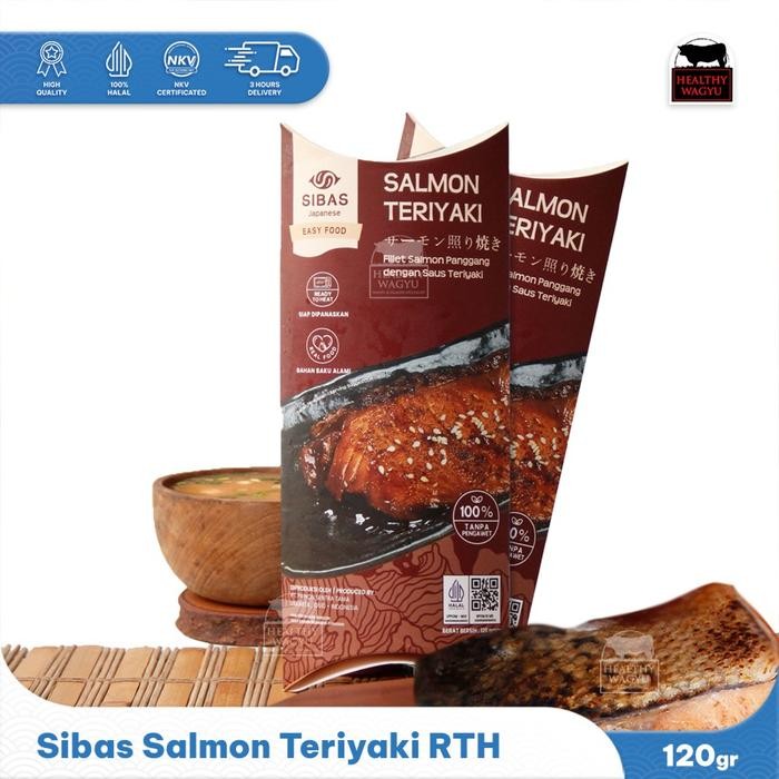 

Sibas Salmon Teriyaki Ready To Eat 120Gr