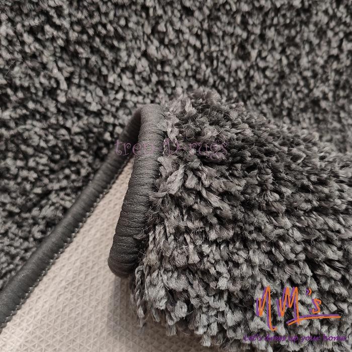 Tren-D-Rugs Karpet Keset Kaki Shaggy Polos Aesthetic Modern Alas Lantai Depan Pintu Masuk Dapur Set