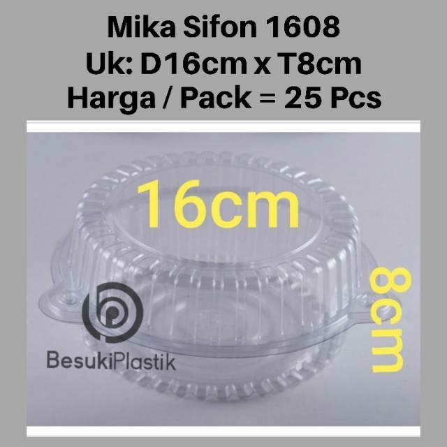 Dapatkan Mika Sifon 1608 / Mika Sifon 16Cm / Mika Bulat 18Cm / Mika Kue Bulat Wrt8410