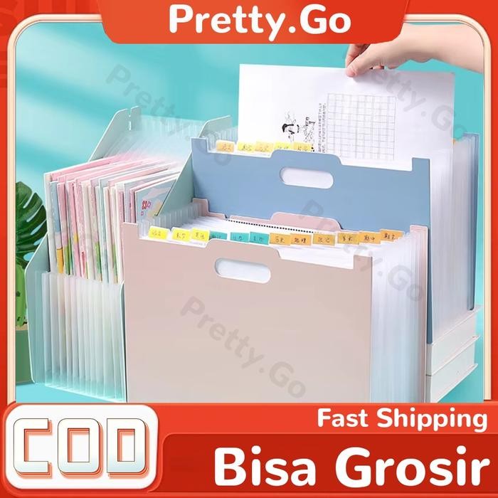 

READY Expanding File Bahan Tebal Standing File A4/ File Folder Document Bag/ Tas Dokumen File 13