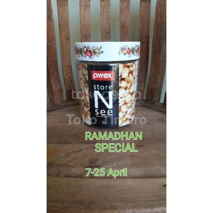 Harga Promo "Penawatan Khusus" Toples Pyrex Store N See, 3L (7080-8) Zuk21