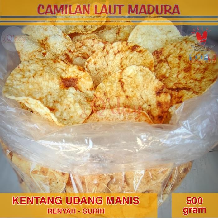 

ASLI Kentang Udang Manis Gurih Goreng Siap Makan 500 gr Camilan Laut ra Oleh oleh khas n Santai
