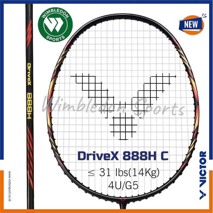 Raket Badminton Victor Drivex 888H / Raket Victor Dx-888H *Bonus* Gratisongkir