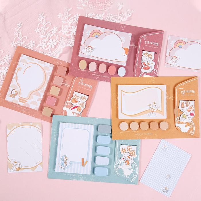 

READY Full Energy Duck Mini Stationery Set - Catatan Tempel - Memo