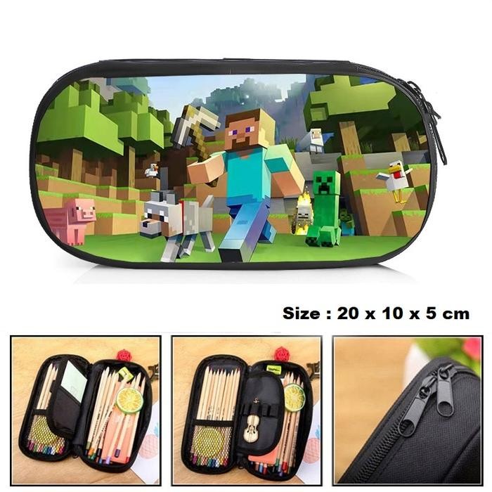 

Kotak Tempat Pensil Pen Anak Favorit Game Minecraft Roblox Rainbow Friends Mario FNAF Skibidi