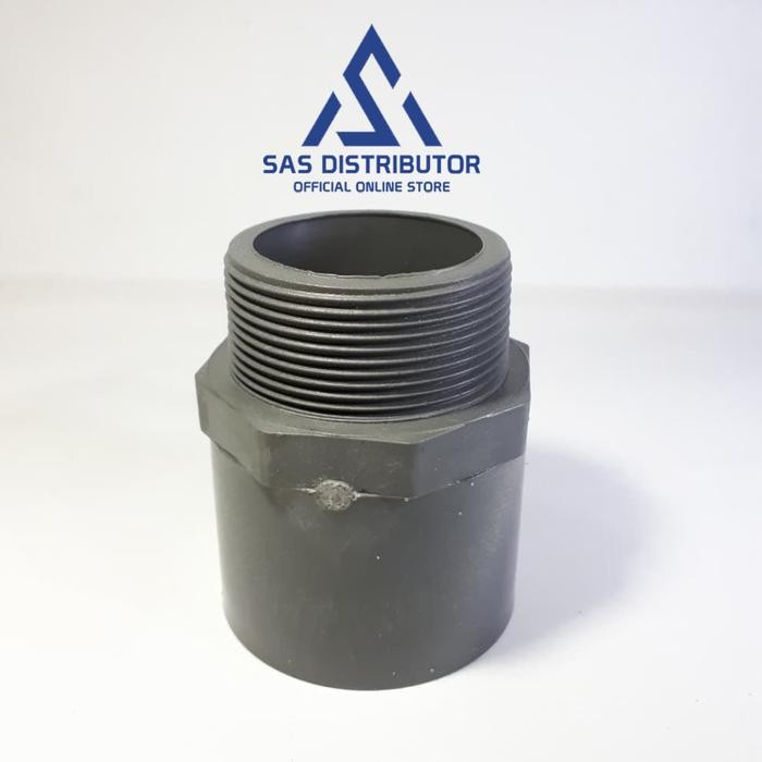 Sok Drat Luar 1 1/2" inch AW Superlon / SDL 1 1/2" inch PVC / Valve Socket 1,5" in / Sock Drat Luar
