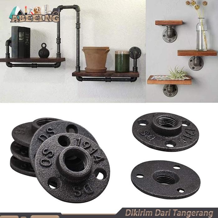 Floor Flange 1/2inci 3/4inci Flange Drat Dalam Industrial Anti Karat