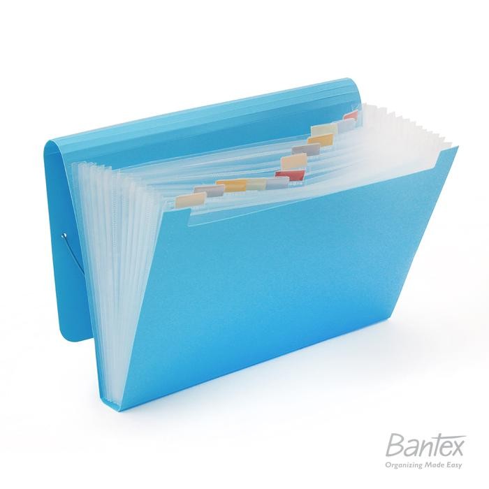 

NEW! BANTEX PASTEL COLOUR EXPANDING FILE PP FOLIO/F4 - 3601