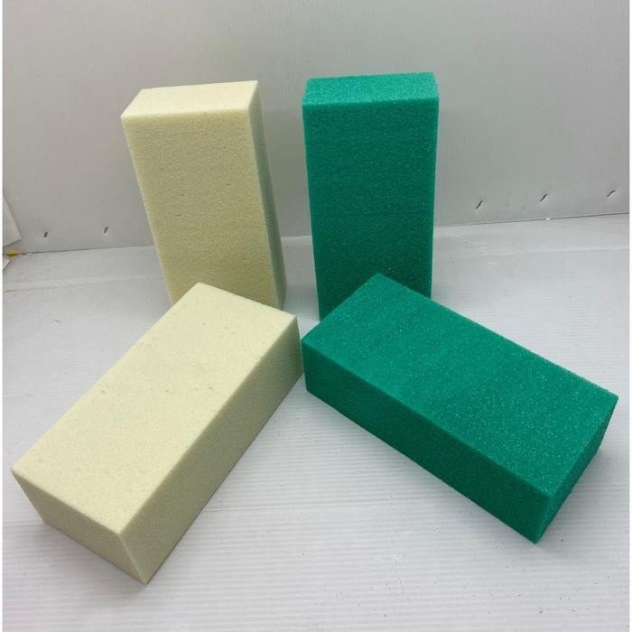 Foam Kering Hijau Putih Gabus Bunga Dry Oasis Satuan