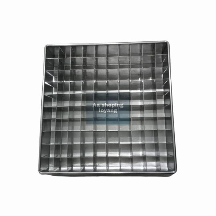 loyang kue brownies 20x20 sekat 100 galvalume