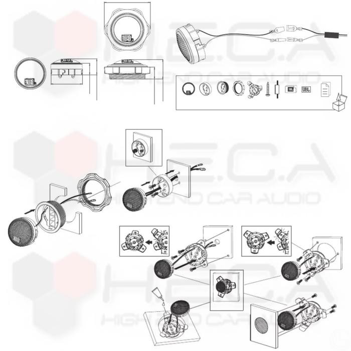 Promo Tweeter Jbl Stadium 192T By Harman Audio Speaker Dashboard Kecil Mobil Original