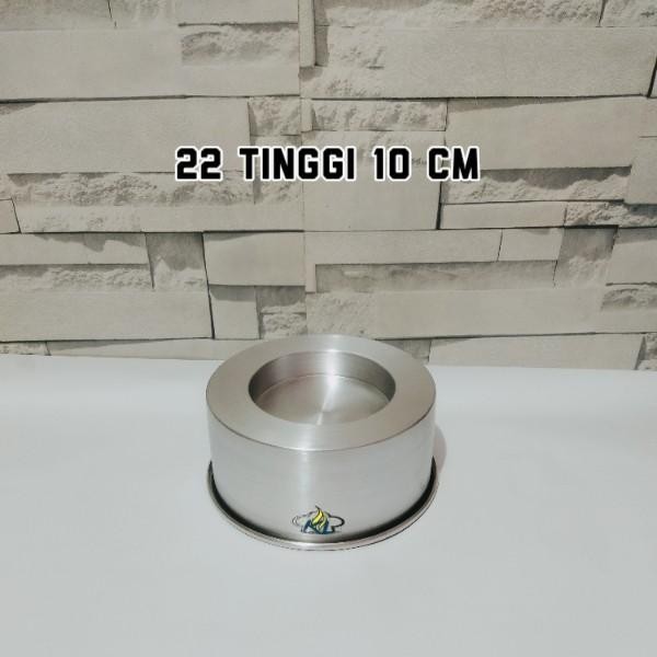 Loyang bulat press cekung / loyang piscina / loyang kolam ikan tinggi 10 cm bahan alumunium