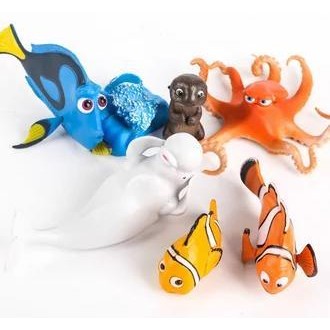 Figure Finding Dory /Nemo /Toppers/Mainan Nemo Set Isi 6