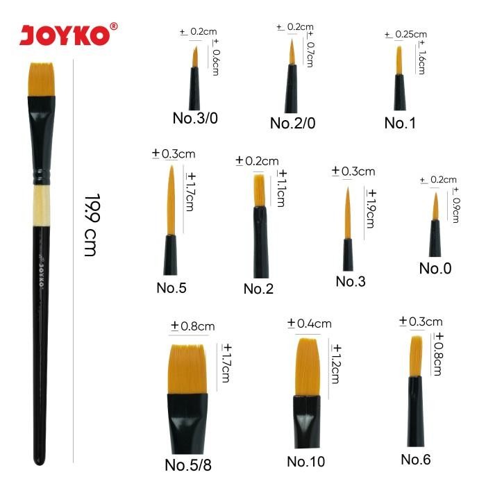 

Brush Kuas Cat Air Cat Minyak Lukis Acrylic Joyko BR-9