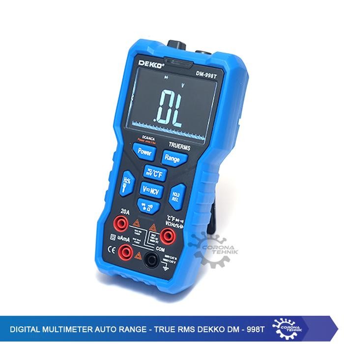 Gercep Digital Multimeter Auto Range - True Rms - Dekko Dm-998T