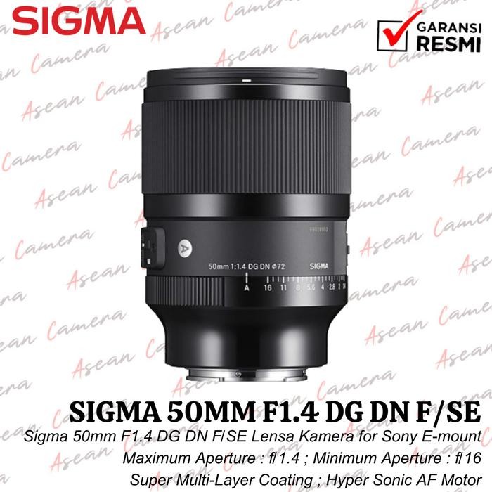 Sigma 85mm F1.4 DG DN Art Lens Lensa Sigma 85mm F1.4 DG DN (A) SONY E