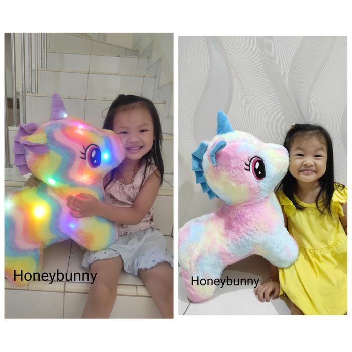Boneka unicorn rainbow