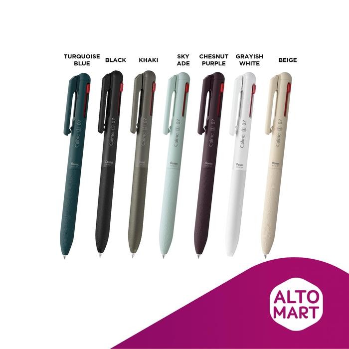 

Pentel Calme 3 Color Multi Ballpoint Pen Pulpen Warna Warni 0.5 0.7 mm best seller