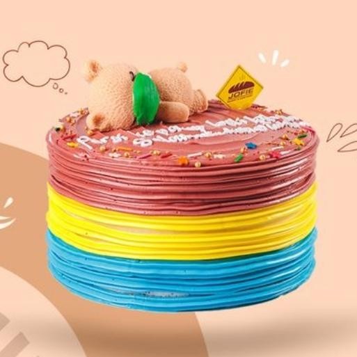 

Blackforest / Black forest Birthday Cake / Kue Karakter - Oliver Bear