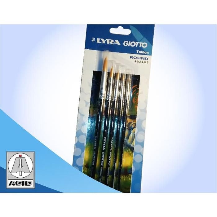 

Lyra Art Brush Flat & Round Set (kuas lukis)