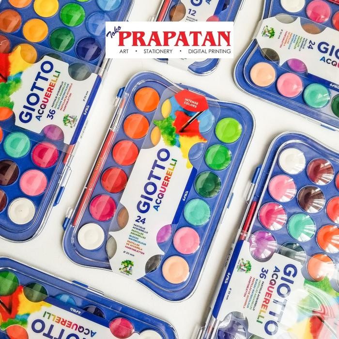 

Giotto Acquerelli Watercolor set 18/24/36 dia 30mm / Cat Air