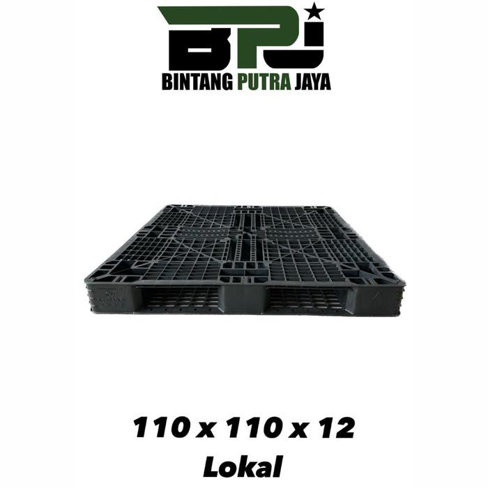 

pallet plastik ukuran 110x110x12 cm lokal