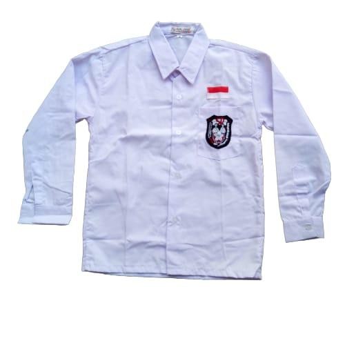 (Expert) Setelan Kemeja Baju Putih Rok Merah Seragam Sekolah SD Panjang Cewek