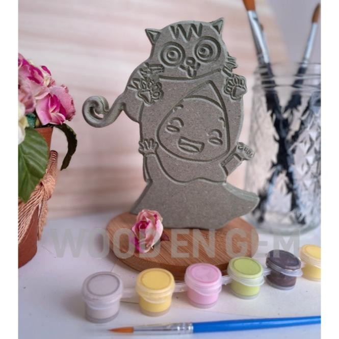 

DIY Wood Character Painting Kit Mewarnai Melukis Kayu Karakter Mainan Edukatif Anak Hampers Souvenir