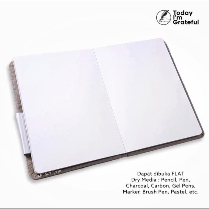 

Sketchbook Hard Cover Kulit Oscar dan Fabric Jurnal - A5 250gsm 80 Halaman