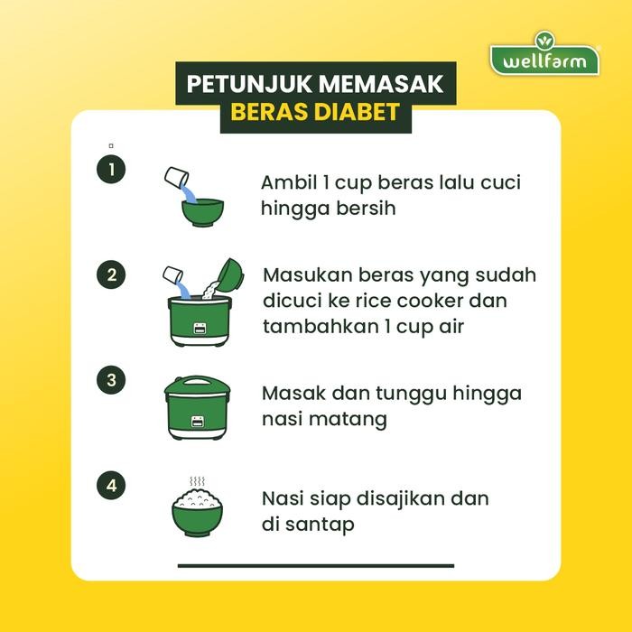 

Glx Beras Diabetes Organik, Wellfarm Beras Diabet Paket Bundling Hemat 2Kg Food Putih