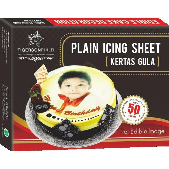 

FyZ PLAIN ICING BY TIGERSON PHILTI EDIBLE PRINTING KERTAS EDIBLE