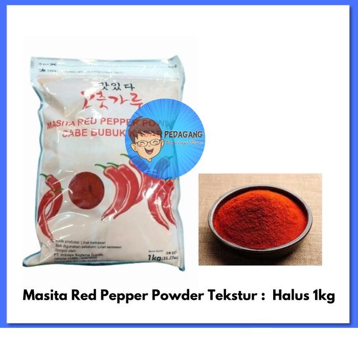 

Glx Hae Cham Red Pepper Powder 1Kg Bubuk Halus Gochugaru Bubuk Halus